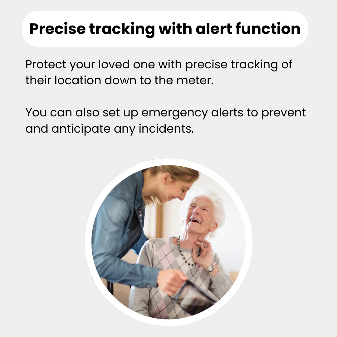 SafeTrack™ – No-Subscription GPS Tracker for Seniors