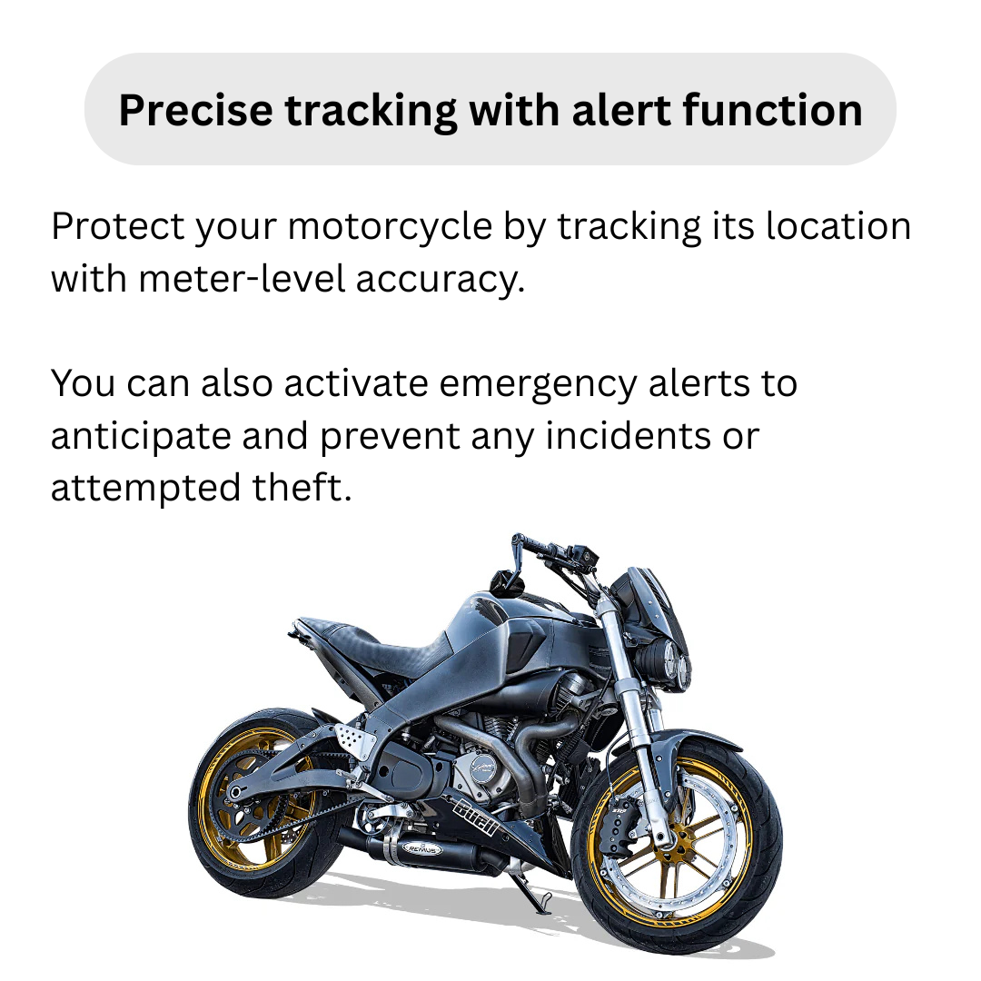 MotoTrack™ – No-Subscription GPS Tracker for Motorcycles