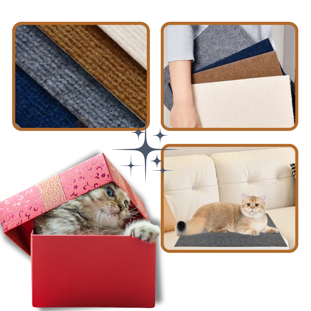 Adhesive Wall Mounted Cat Scratch Pad