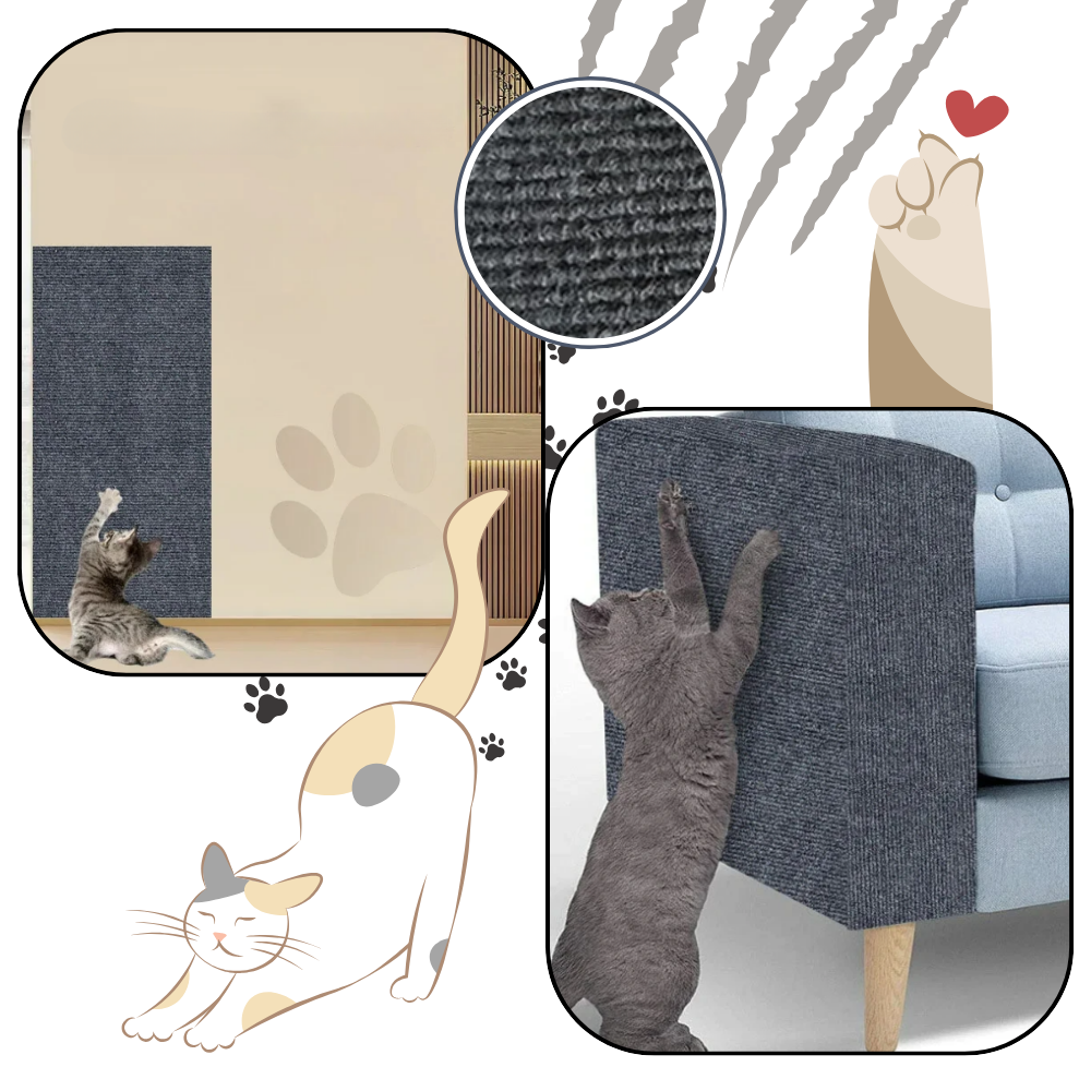 Adhesive Wall Mounted Cat Scratch Pad
