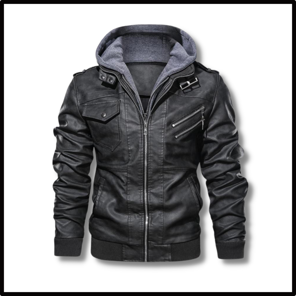 Classic Brown Leather Motorcycle Jacket