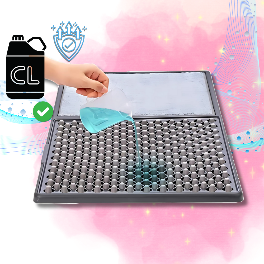 Dual Cleaning Zones Sanitizing Door Mat